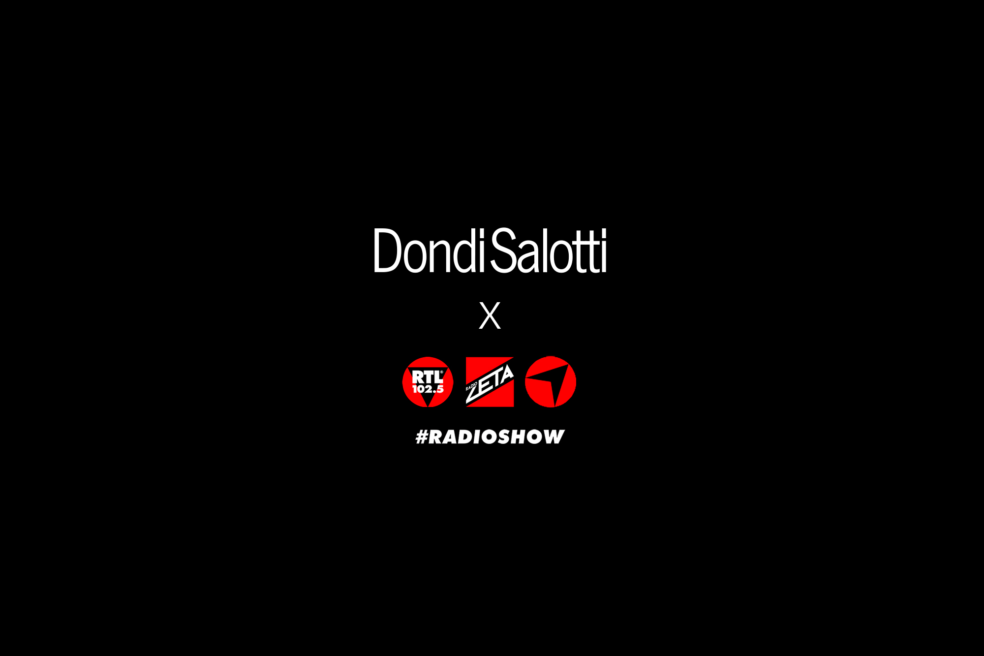 DondiSalotti con RTL 102.5 al Festival di Sanremo 2026